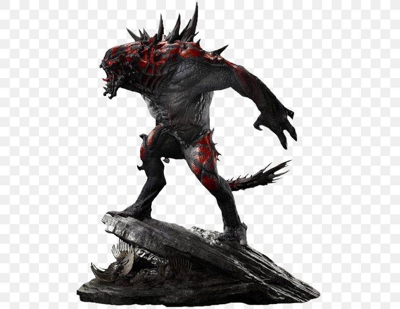 Evolve Statue PlayStation 4 Titanfall Video Game, PNG, 511x634px, 2k Games, Evolve, Action Figure, Collectable, Demon Download Free