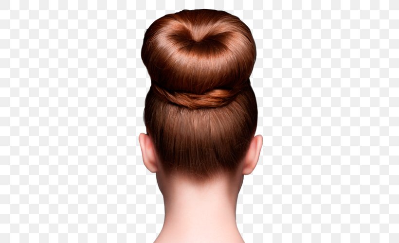 Hair Bun Shaper Hairstyle Hair Roller, PNG, 500x500px, Bun, Brown, Brown Hair, Chignon, Donuts Download Free