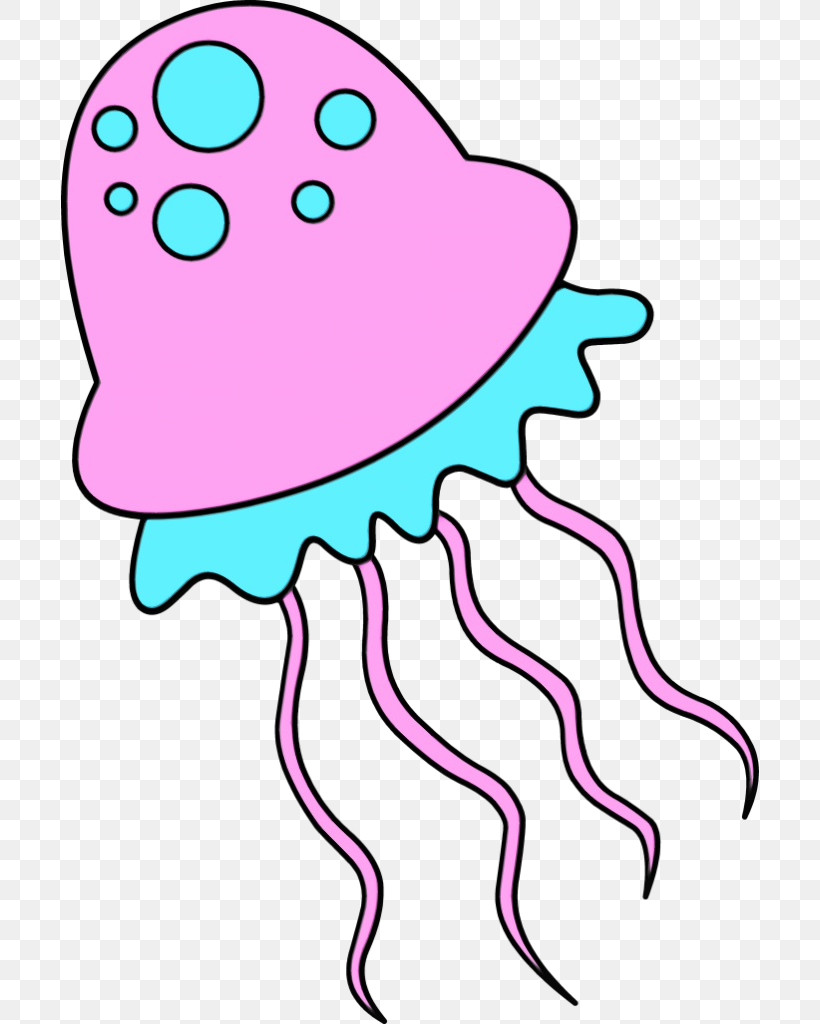 Jellyfish Royalty-free Cartoon Drawing Black And White, PNG, 698x1024px, Watercolor, Black And White, Cartoon, Drawing, Jellyfish Download Free