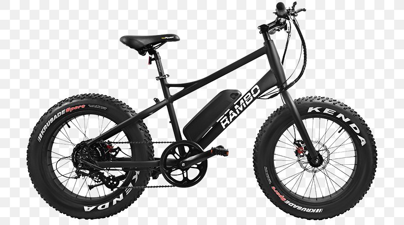 Electric Bicycle Rambo Bikes R750 Fat Bike Mountain Bike Electric Motor, PNG, 723x456px, Electric Bicycle, Allterrain Vehicle, Author, Automotive Exterior, Automotive Tire Download Free