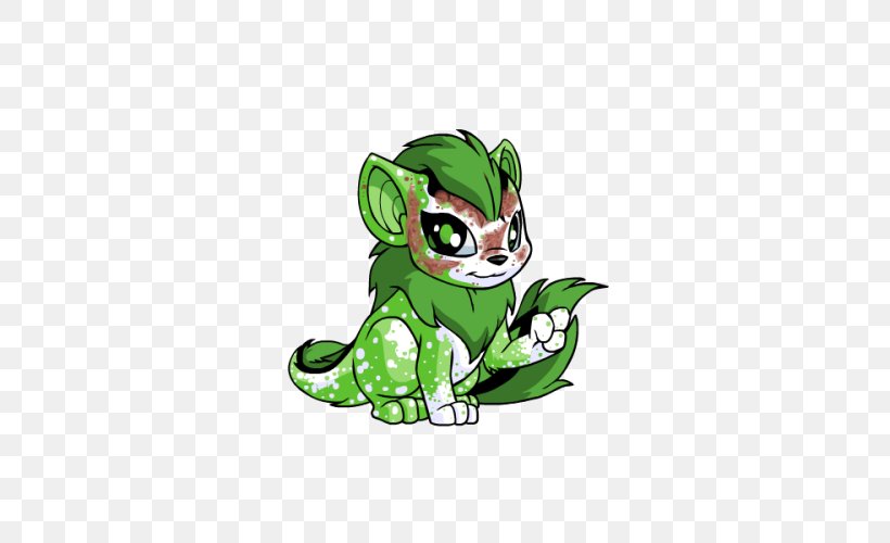 Neopets Color Green Blue, PNG, 500x500px, Neopets, Amphibian, Avatar, Blue, Cartoon Download Free