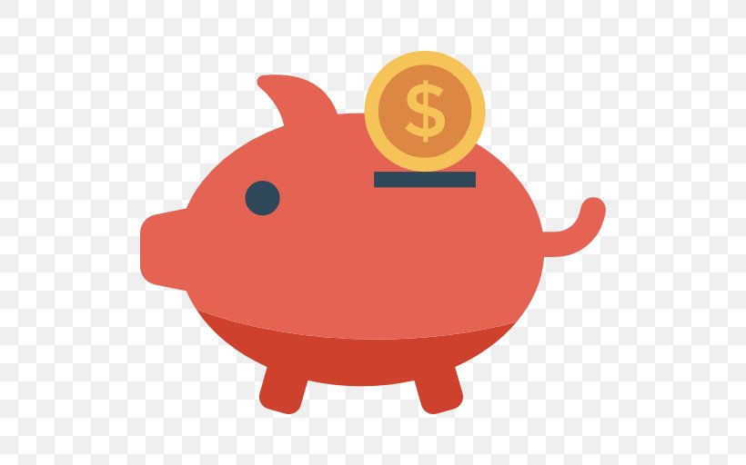 Piggy Bank Coin Stock Photography, PNG, 512x512px, Bank, Coin, Finance, Orange, Piggy Bank Download Free