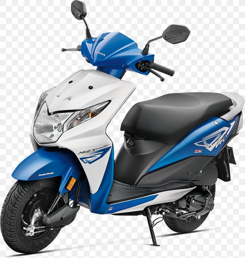 Honda Dio Scooter Honda Activa Motorcycle, PNG, 1000x1055px, Honda, Black, Blue, Electric Blue, Engine Displacement Download Free