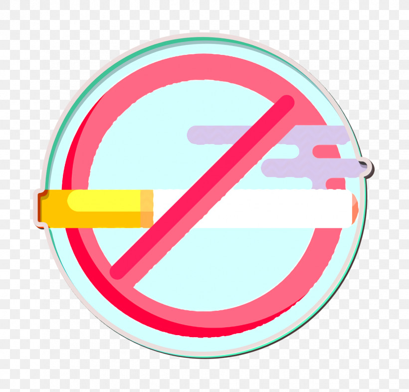 No Smoking Icon Smoke Icon Restaurant Icon, PNG, 1236x1186px, No Smoking Icon, Circle, Line, Logo, Pink Download Free