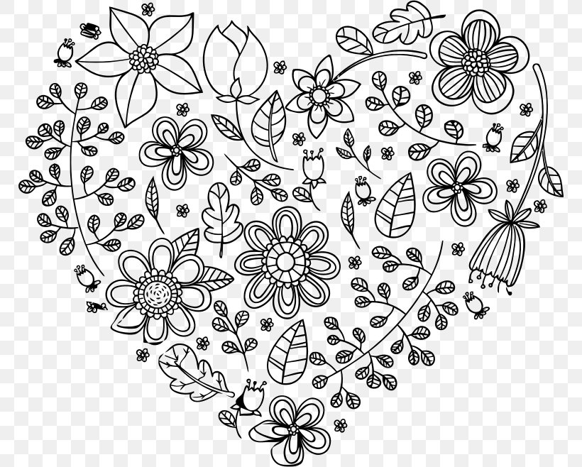 Valentine's Day Heart Love Clip Art, PNG, 768x658px, Valentine S Day, Area, Black And White, Color, Drawing Download Free