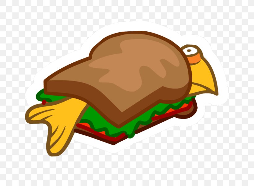 Chicken Club Penguin Hamburger Fish Finger Sandwich Club Sandwich, PNG, 659x599px, Chicken, Amphibian, Beak, Bird, Cheese Download Free