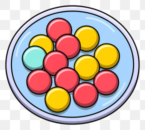 Candy Balls - Plate Of Colorful Balls PNG