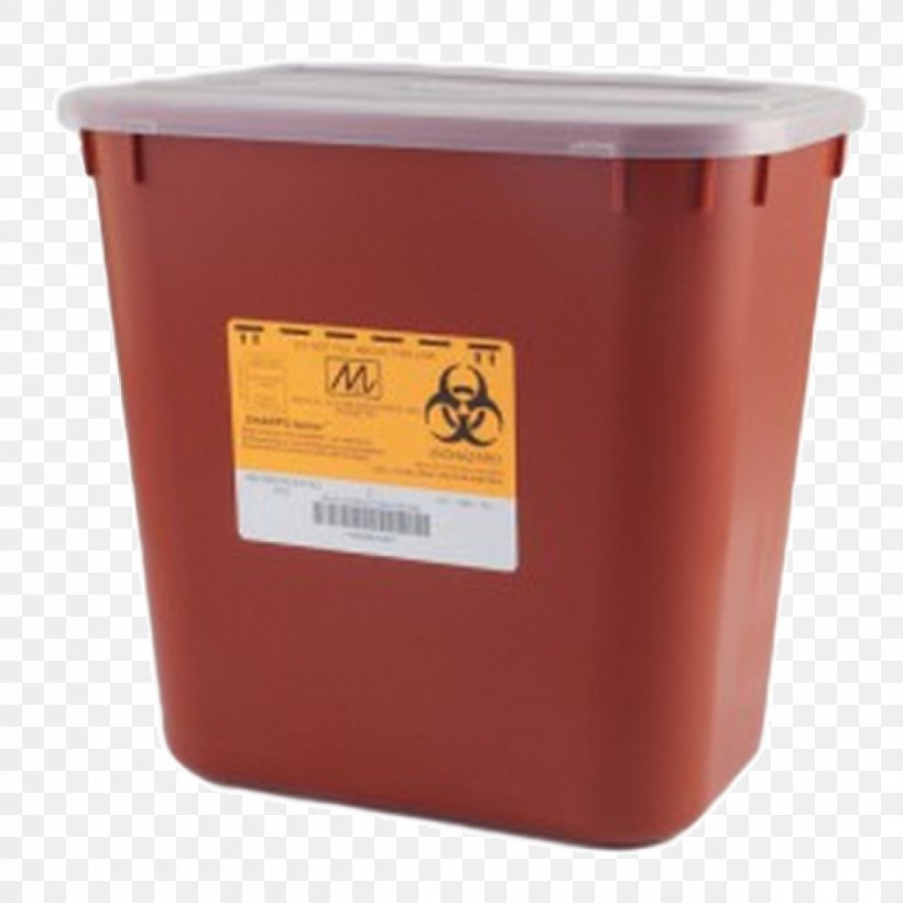 Sharps Waste Medical Waste Rubbish Bins & Waste Paper Baskets Container, PNG, 1200x1200px, Sharps Waste, Biological Hazard, Box, Container, Hypodermic Needle Download Free