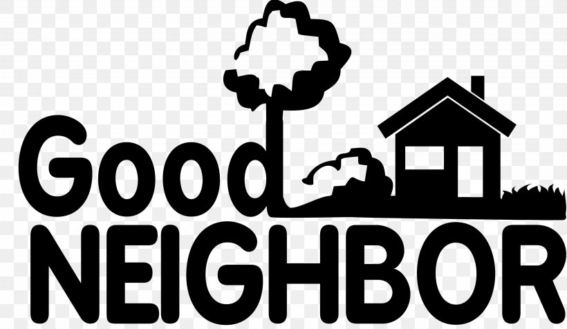 Good Neighbor Remodeling, LLC Good Neighbor Services, LLC Clip Art, PNG, 3438x1998px, Information, Area, Black And White, Brand, Cartoon Download Free