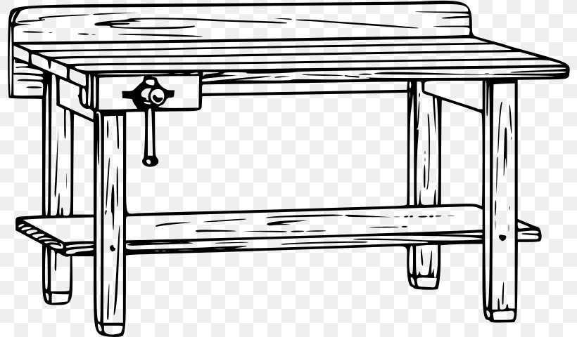 Workbench Vise Clip Art, PNG, 800x480px, Workbench, Bench, Drawing, End Table, Furniture Download Free