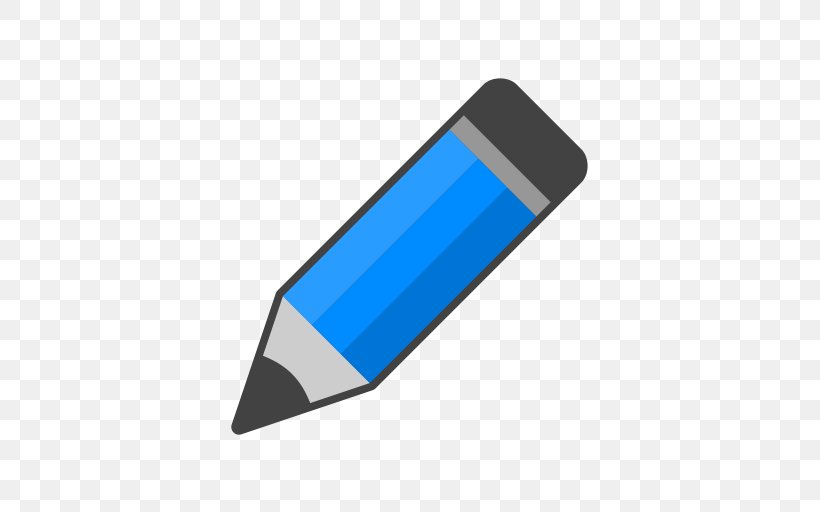 Pencil Editing, PNG, 512x512px, Pencil, Blue, Colored Pencil, Editing, Icon Design Download Free