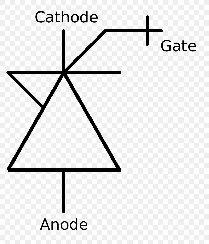 Integrated Gate-commutated Thyristor Electronic Symbol Silicon Controlled Rectifier Wiring Diagram, PNG, 1920x2240px, Integrated Gatecommutated Thyristor, Area, Black And White, Brand, Circuit Diagram Download Free