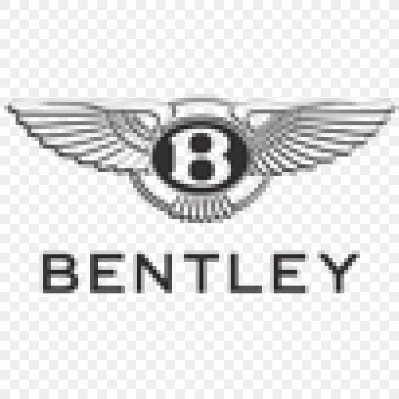 Bentley Continental Flying Spur Car Luxury Vehicle Jeep, PNG, 1024x1024px, Bentley, Bentley Continental Flying Spur, Bentley Continental Gt, Black And White, Brand Download Free