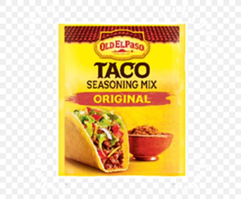 Taco Old El Paso Spice Mix Seasoning, PNG, 768x676px, Taco, Condiment, Convenience Food, Cuisine, Dish Download Free