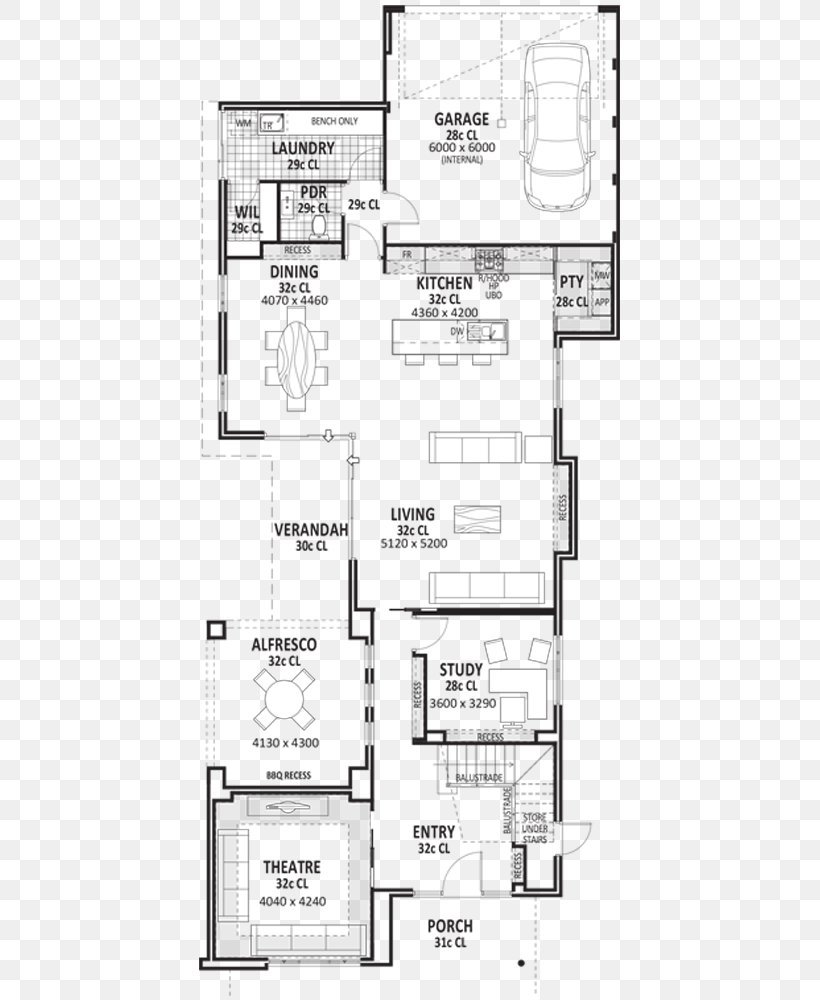 Floor Plan Technical Drawing, PNG, 440x1000px, Floor Plan, Area, Artwork, Black And White, Diagram Download Free