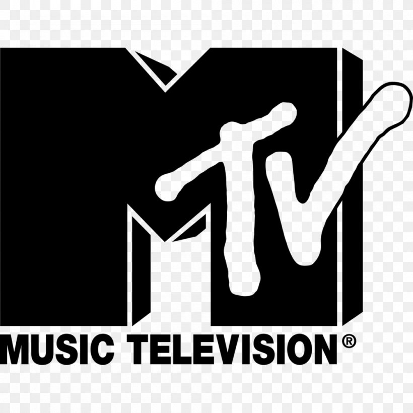 Logo Viacom Media Networks MTV Television Graphic Design, PNG, 1000x1000px, Logo, Area, Black, Black And White, Brand Download Free