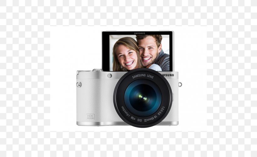 Samsung NX3000 Mirrorless Interchangeable-lens Camera, PNG, 500x500px, Samsung Nx300, Active Pixel Sensor, Camera, Camera Accessory, Camera Lens Download Free