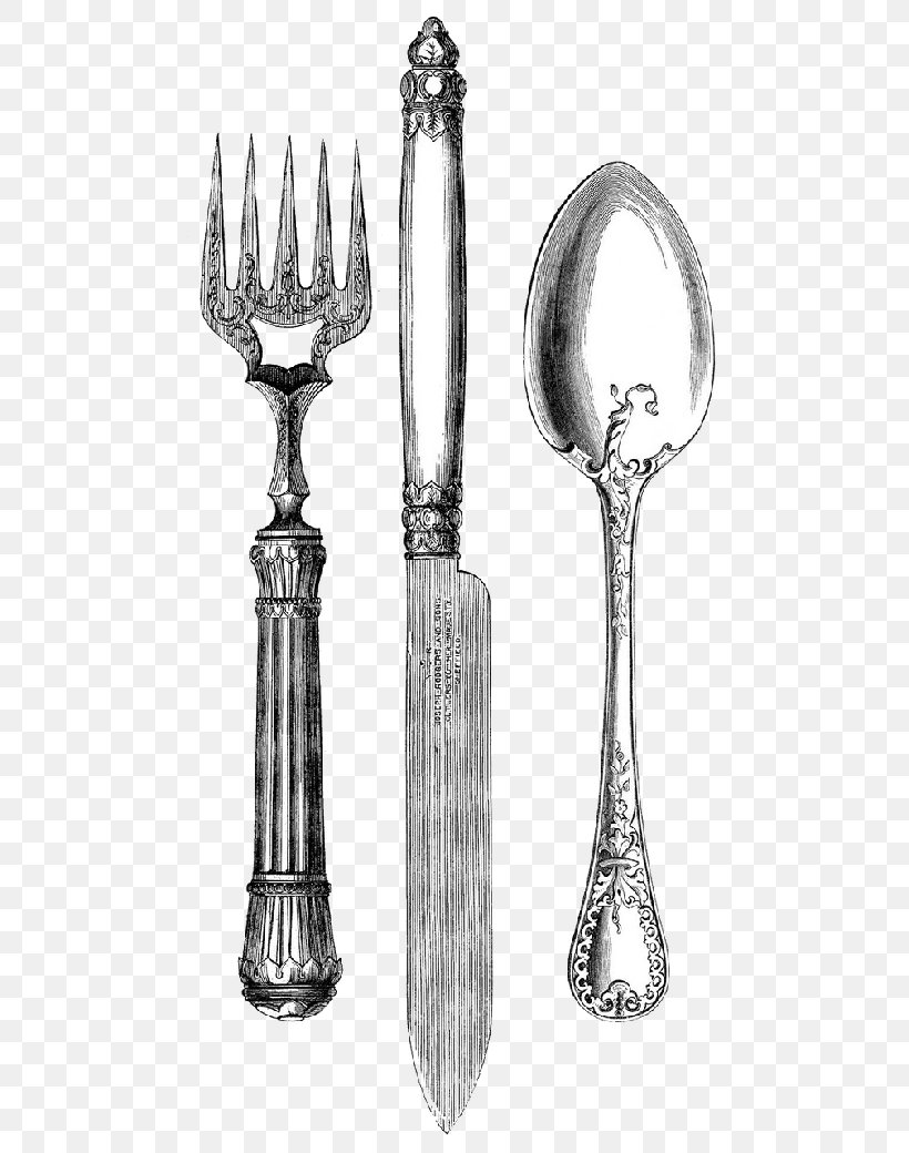 Knife Cutlery Fork Household Silver Spoon, PNG, 512x1040px, Knife, Black And White, Cutlery, Fork, Household Silver Download Free