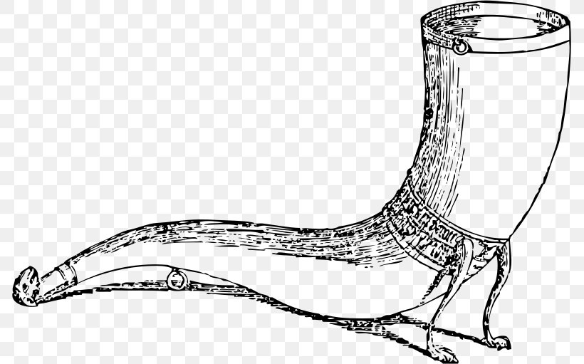 Drinking Horn Drawing Viking Clip Art, PNG, 785x511px, Drinking Horn, Alcoholic Drink, Artwork, Black And White, Blowing Horn Download Free