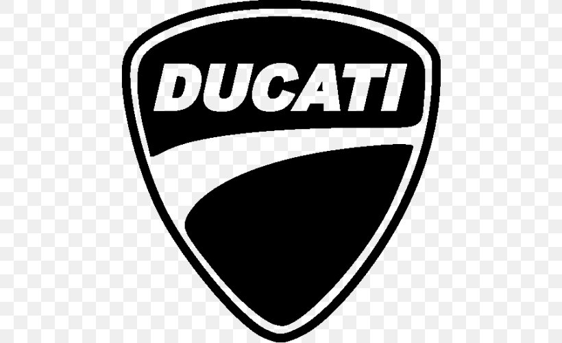 Ducati Hypermotard Motorcycle Logo Decal, PNG, 500x500px, Ducati, Black And White, Brand, Decal, Desmodromic Valve Download Free