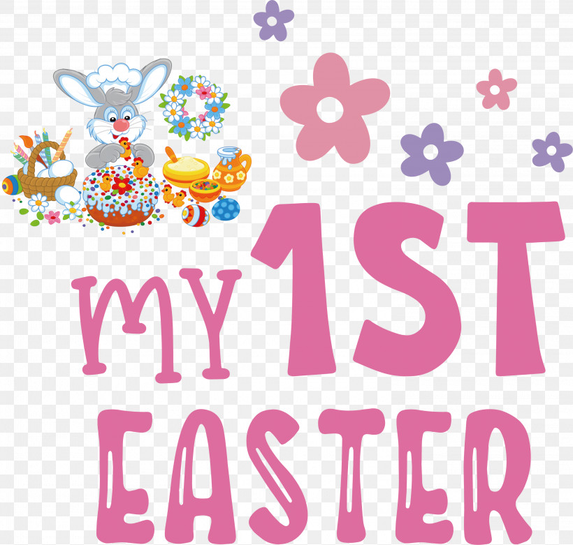 My 1st Easter Easter Bunny Easter Day, PNG, 3000x2858px, My 1st Easter, Easter Bunny, Easter Day, Geometry, Line Download Free
