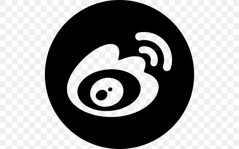 Sina Weibo Social Media Blog Tencent Weibo, PNG, 512x512px, Sina Weibo, Billiard Ball, Black, Black And White, Blog Download Free