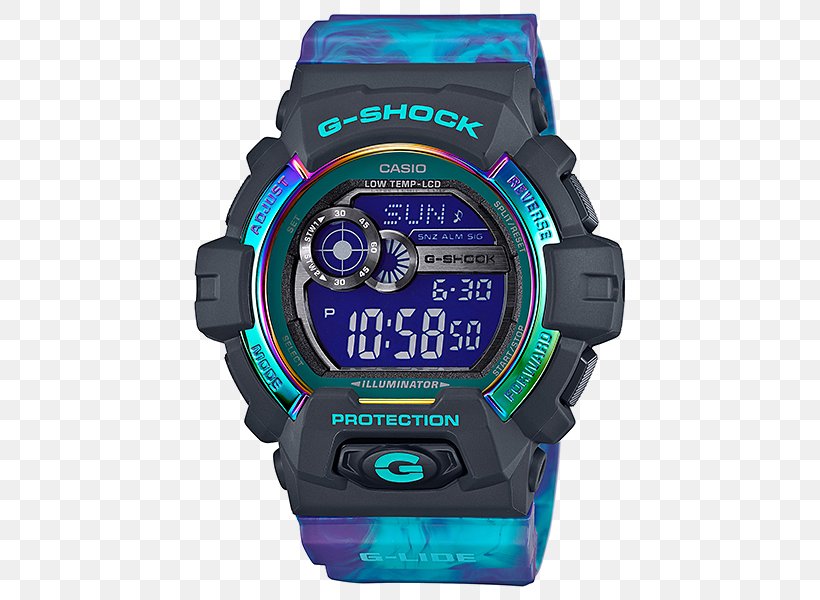 G-Shock Watch Casio Illuminator Brand, PNG, 500x600px, Gshock, Blue, Bracelet, Brand, Casio Download Free