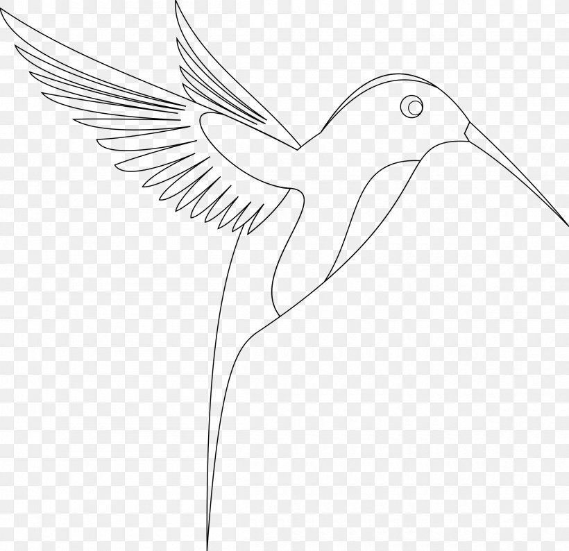 Hummingbird Sketch, PNG, 2400x2326px, Hummingbird, Artwork, Beak, Bird, Black And White Download Free