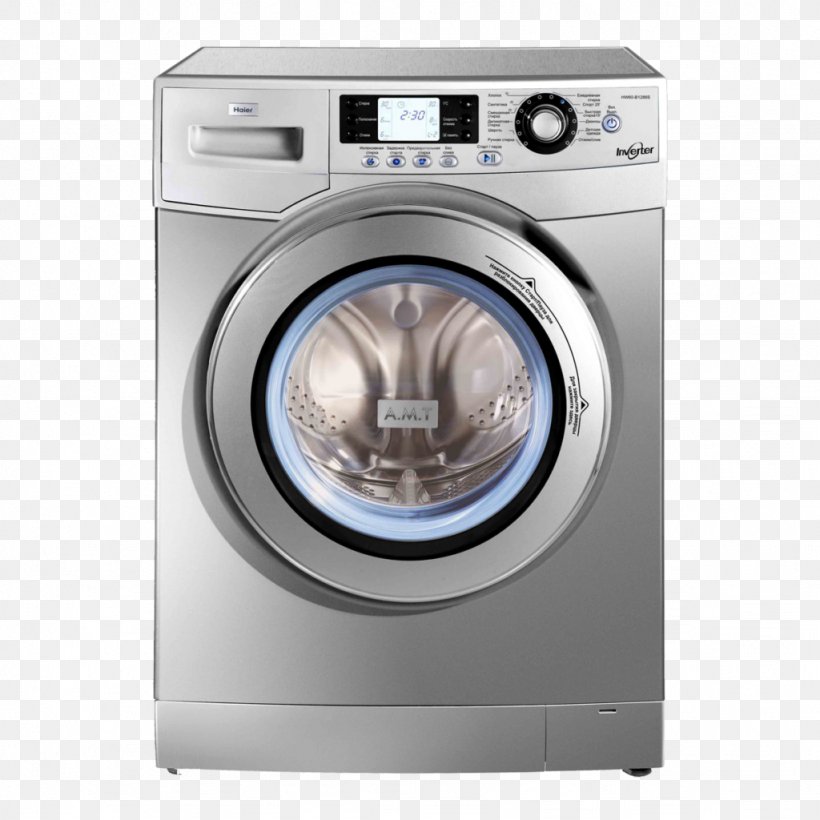 Washing Machines Haier Laundry Home Appliance, PNG, 1024x1024px, Washing Machines, Clothes Dryer, Detergent, Direct Drive Mechanism, Electrolux Download Free