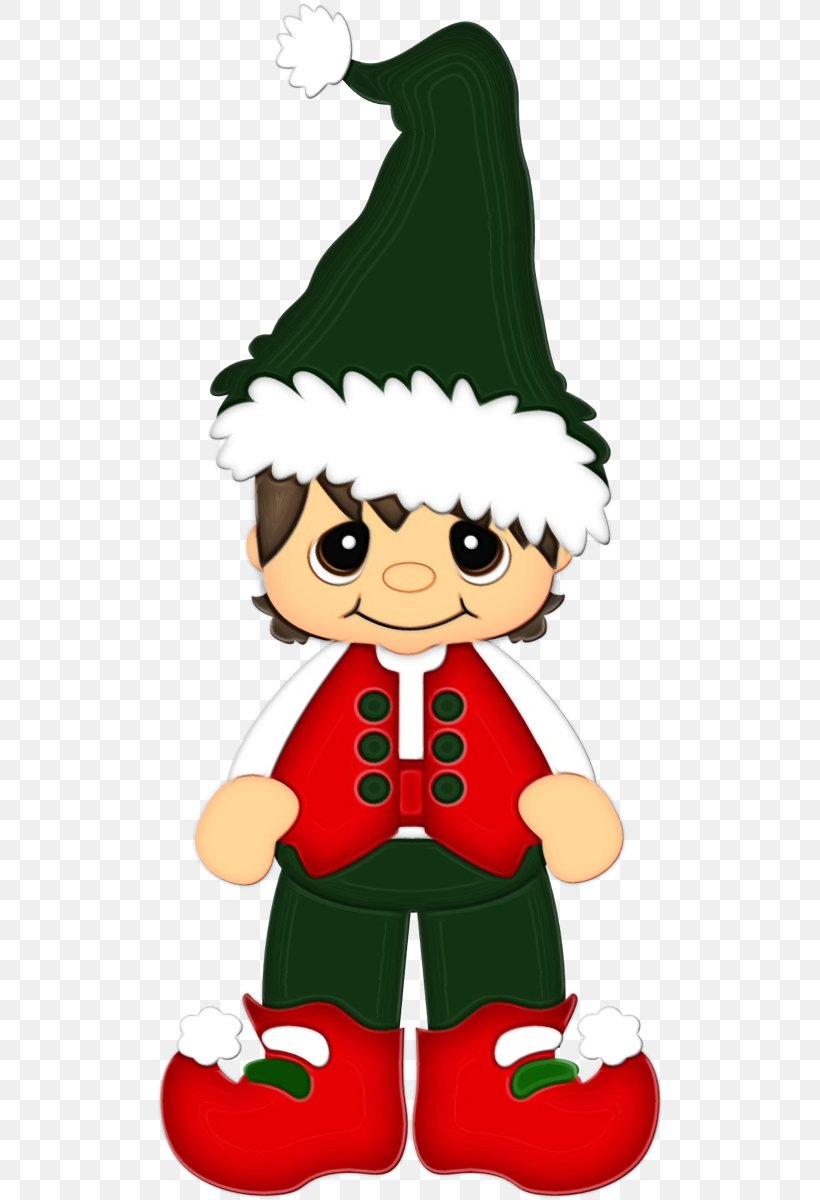 Christmas Elf, PNG, 514x1200px, Watercolor, Cartoon, Christmas, Christmas Elf, Fictional Character Download Free