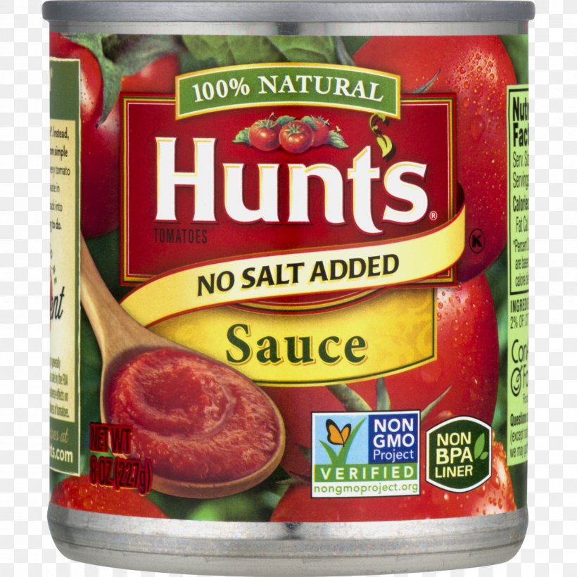 Hunt's Tomato Sauce Salt, PNG, 1800x1800px, Tomato Sauce, Basil, Canned Tomato, Condiment, Convenience Food Download Free