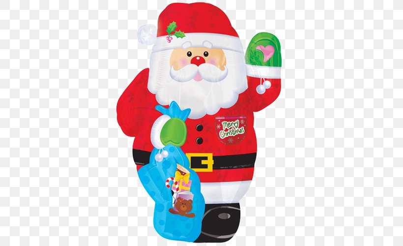 Santa Claus Gas Balloon Rudolph Christmas, PNG, 500x500px, Santa Claus, Baby Toys, Balloon, Christmas, Christmas Decoration Download Free