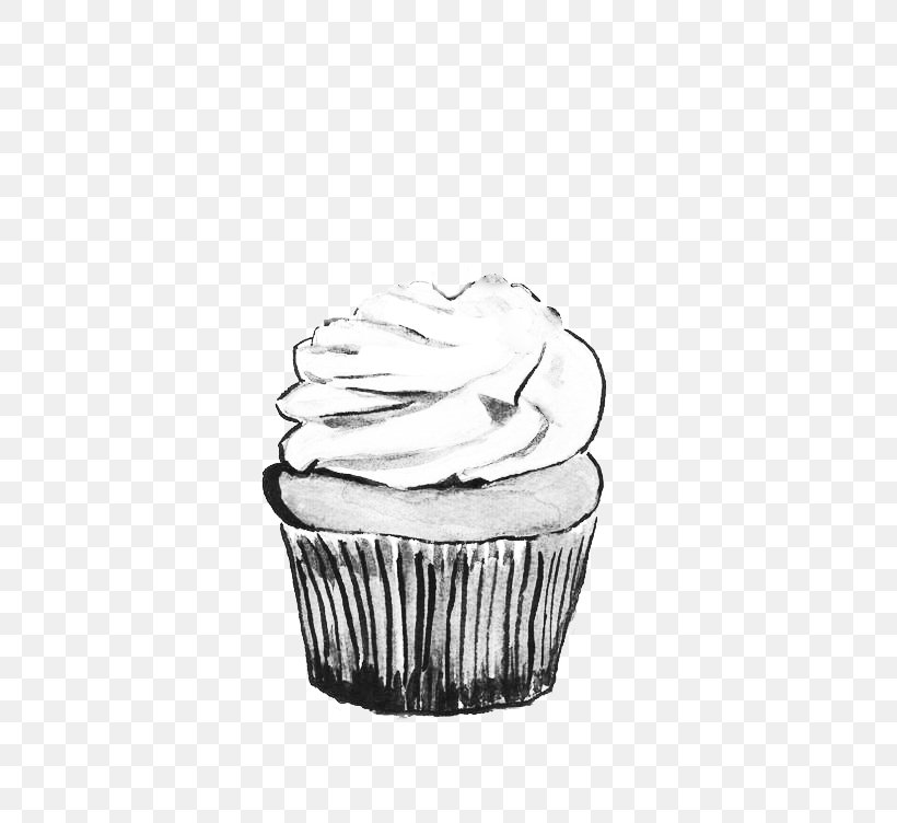 Cupcake /m/02csf Product Flavor By Bob Holmes, Jonathan Yen (narrator) (9781515966647) Drawing, PNG, 564x752px, Cupcake, Baking, Baking Cup, Black, Black And White Download Free