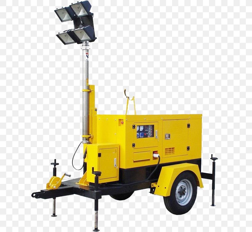 Light Tower Heavy Machinery Diesel Generator Lighting, PNG, 618x757px, Light, Architectural Engineering, Building, Cylinder, Diesel Generator Download Free