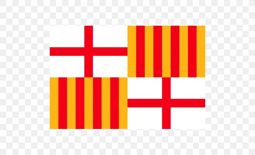 Province Of Barcelona Flag Of Barcelona Senyera, PNG, 500x500px, Barcelona, Area, Brand, Catalan, Catalonia Download Free