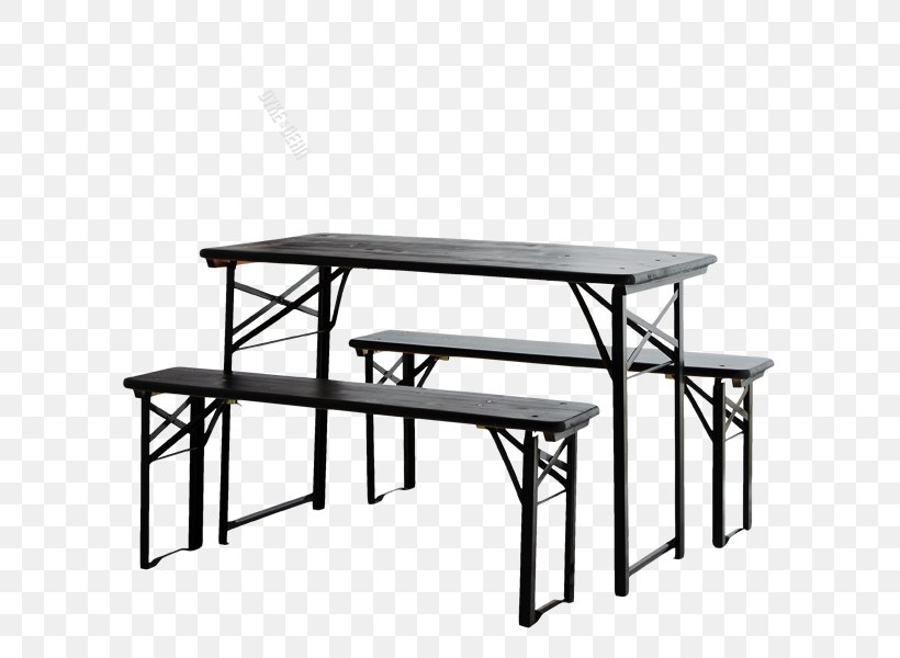 Folding Tables Bench Chair Furniture, PNG, 600x600px, Table, Bench, Black And White, Chair, Coffee Tables Download Free