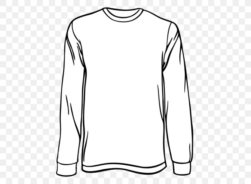 Long-sleeved T-shirt Long Sleeve T, PNG, 510x600px, Tshirt, Area, Black, Black And White, Clothing Download Free