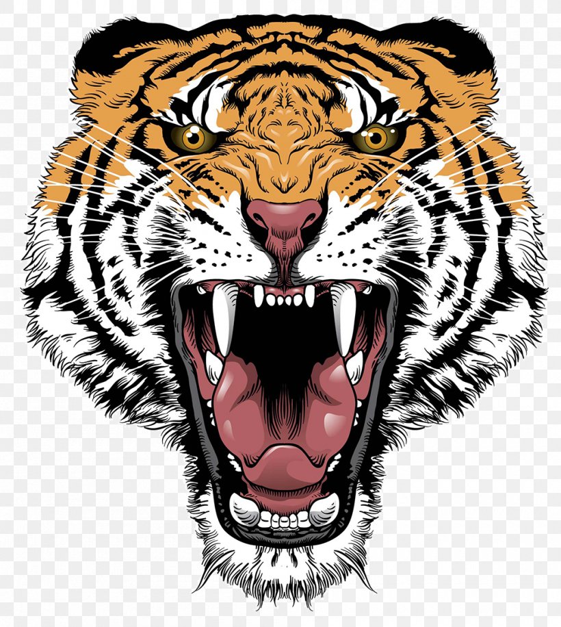 Siberian Tiger Lion Roar Clip Art, PNG, 1000x1118px, Siberian Tiger, Art, Big Cat, Big Cats, Black Tiger Download Free