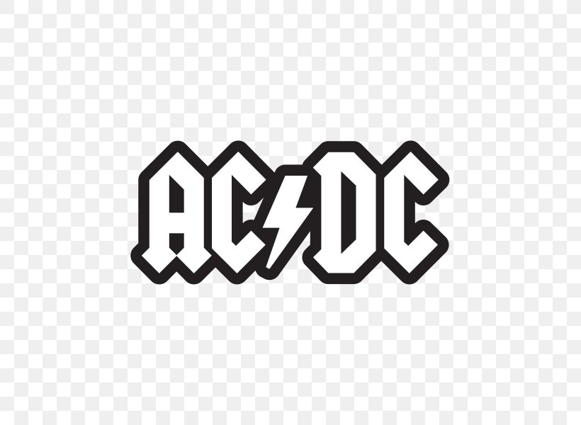 AC/DC Sticker Logo Decal For Those About To Rock We Salute You, PNG, 600x600px, Acdc, Area, Back In Black, Black, Black And White Download Free