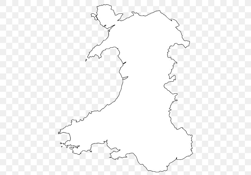 Wales Blank Map Coast Hydrography, PNG, 476x572px, Wales, Area, Artwork, Black, Black And White Download Free