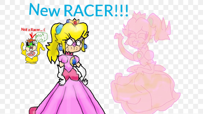Mario Kart 8 Princess Peach Rosalina Mario Vs. Donkey Kong, PNG, 664x461px, Watercolor, Cartoon, Flower, Frame, Heart Download Free