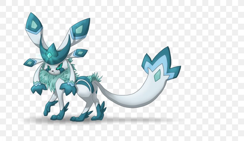 Glaceon Eevee Leafeon Art Image, PNG, 1024x595px, Glaceon, Animal Figure, Animation, Aqua, Art Download Free