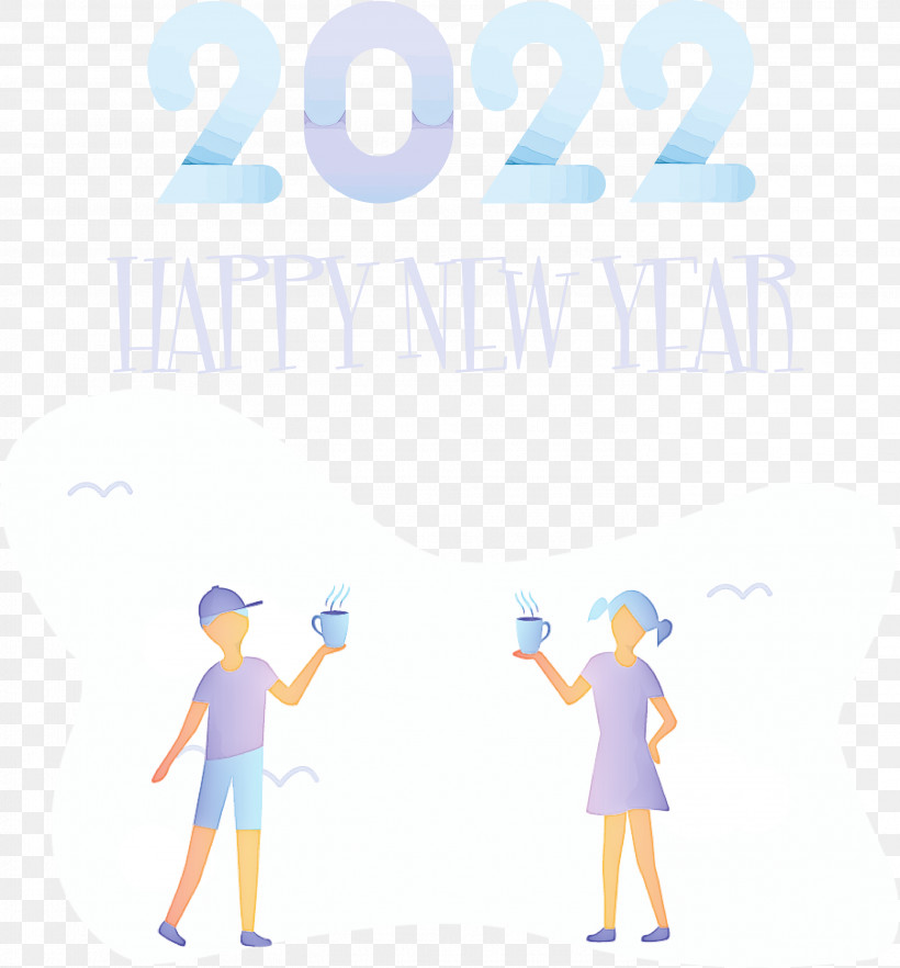 2022 New Year 2022 Happy New Year 2022, PNG, 2789x3000px, Cartoon, Behavior, Character, Happiness, Hm Download Free