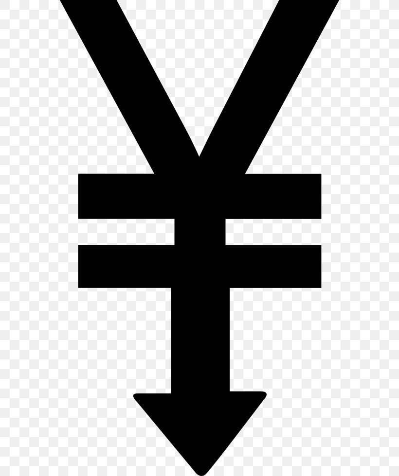 Renminbi Currency Symbol Yen Sign, PNG, 576x980px, Renminbi, Black, Black And White, Coin, Currency Download Free