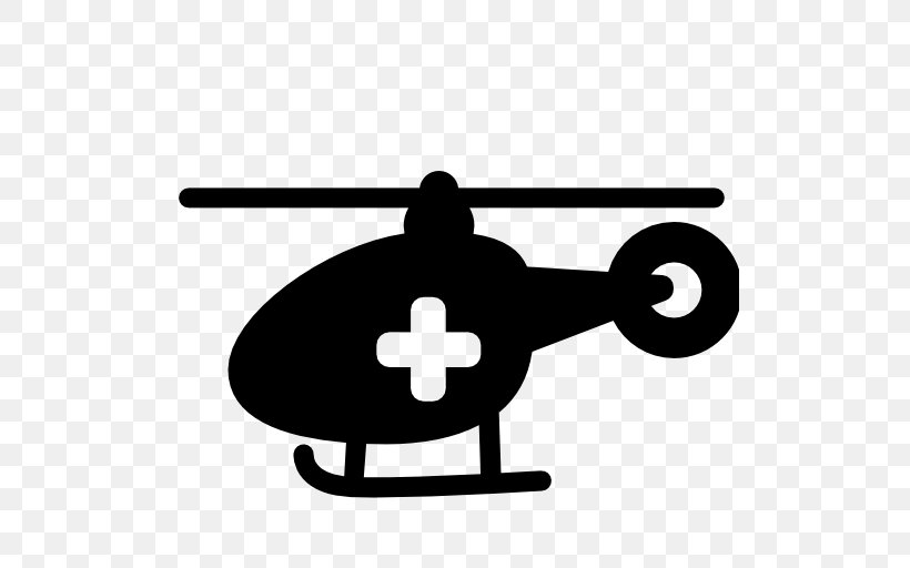 Helicopter Air Medical Services Emergency Medical Services Clip Art, PNG, 512x512px, Helicopter, Air Medical Services, Aircraft, Black And White, Emergency Medical Services Download Free