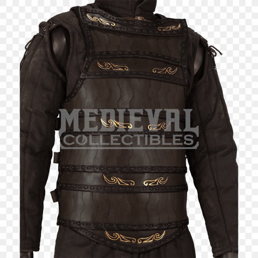 Lamellar Armour Middle Ages Leather Jacket, PNG, 850x850px, Lamellar Armour, Armour, Body Armor, Boiled Leather, Gorget Download Free