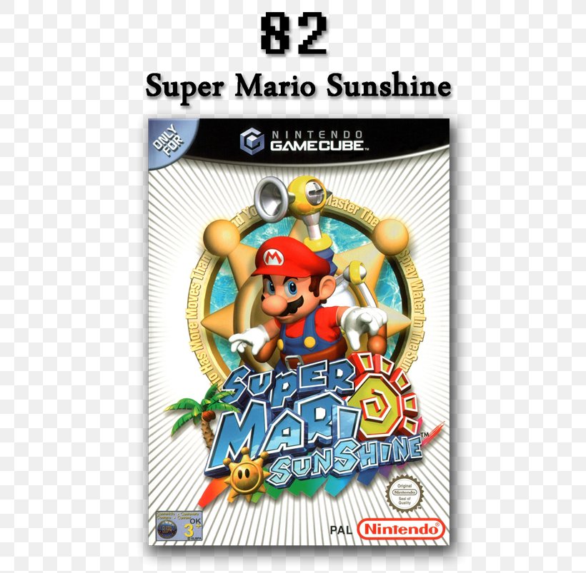 Super Mario Sunshine GameCube PlayStation 2 Super Mario Strikers, PNG, 750x803px, Super Mario Sunshine, Brand, Gamecube, Gamecube Online Functionality, Mario Download Free