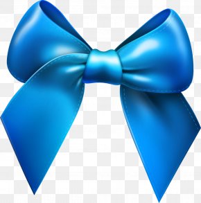 Bowknot - Blue Clip Art PNG