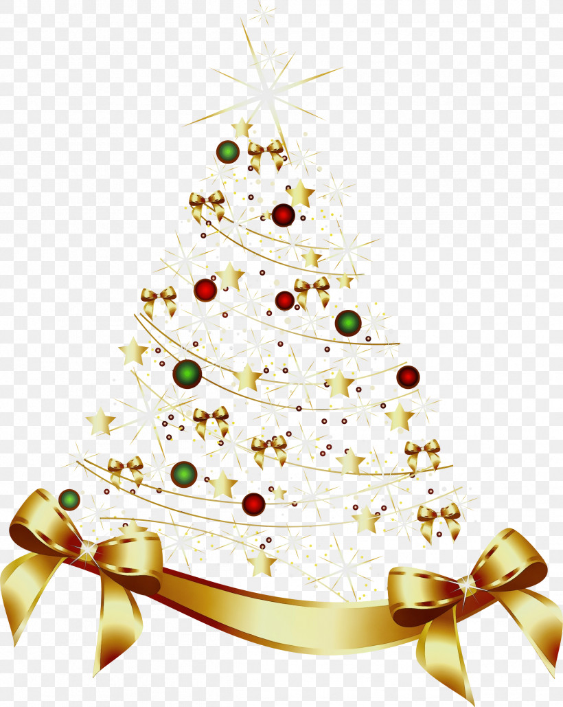 Christmas Tree, PNG, 2389x3000px, Watercolor, Christmas, Christmas Decoration, Christmas Eve, Christmas Ornament Download Free
