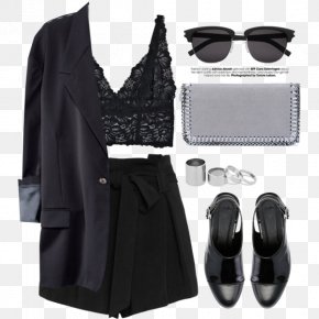 Women With Black - Fashion Shorts Clothing Suit PNG